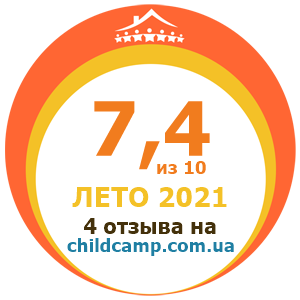 Оцінка табору за Літо 2021 за відгуками батьків на childcamp.com.ua - портал дитячих таборів